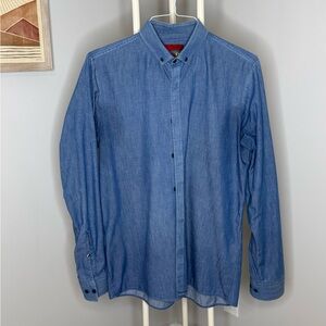 HUGO Light Blue Casual Button Down Shirt